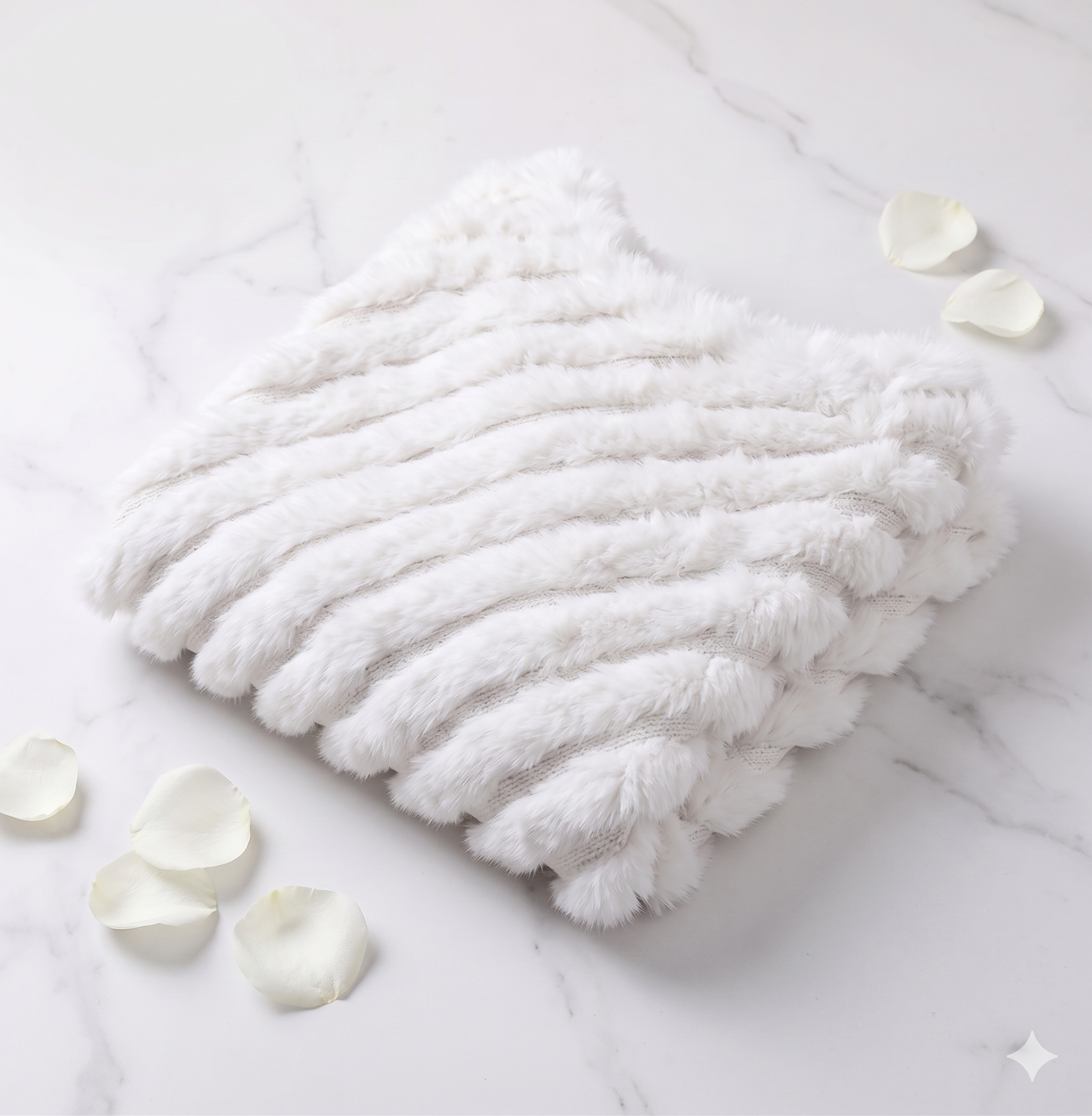 Poncho Femme en Fausse Fourrure de Lapin – Cape Longue Chaude Hiver