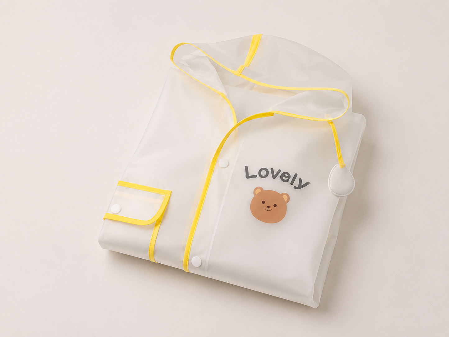 Poncho de Pluie Enfant Transparent à Capuche – Imperméable Léger École
