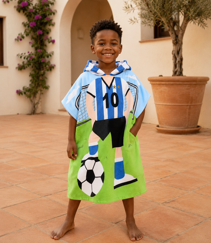 Poncho Serviette Enfant de Bain à Capuche – Microfibre Absorbante Plage & Piscine