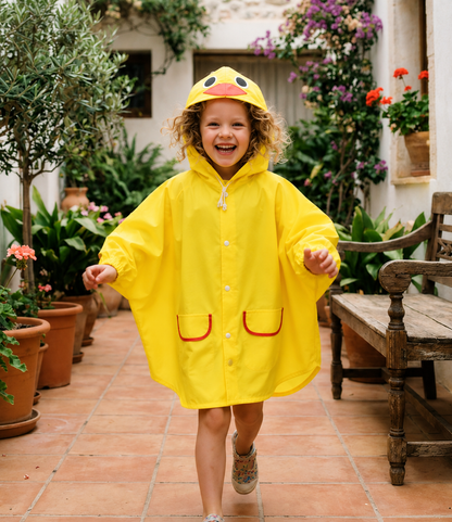 Poncho de Pluie Enfant à Motifs Animaux – Imperméable Léger Garçon & Fille