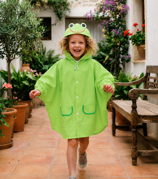 Poncho de Pluie Enfant à Motifs Animaux – Imperméable Léger Garçon & Fille