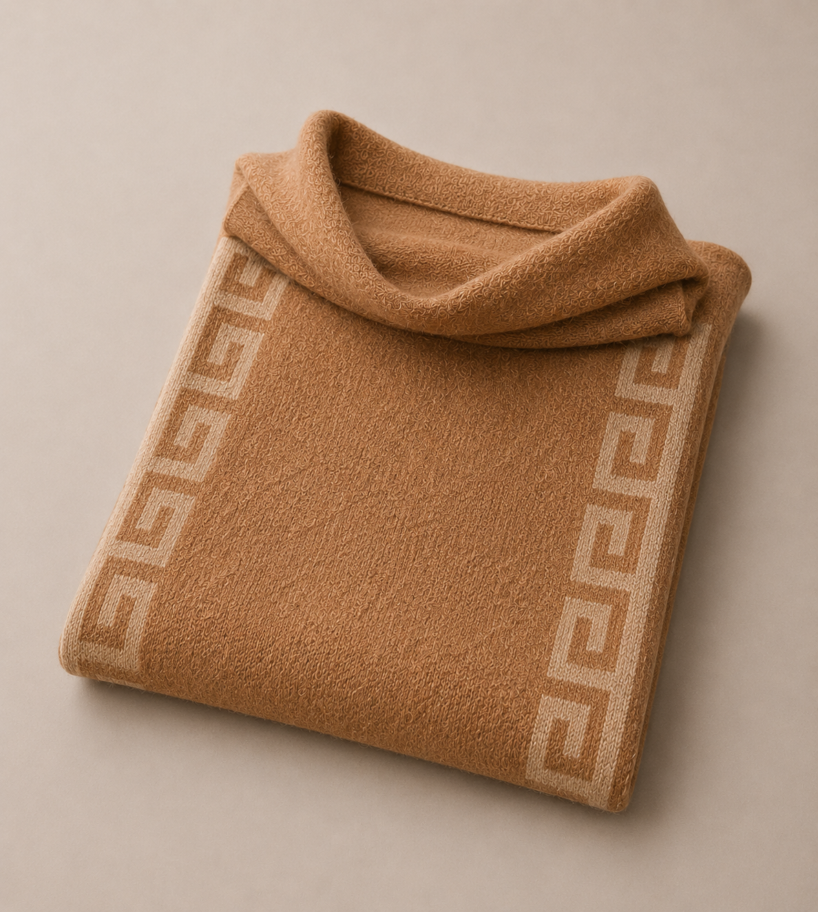 Châle Pull Femme en Laine Mérinos – Col Roulé Doux et Chaud Automne-Hiver
