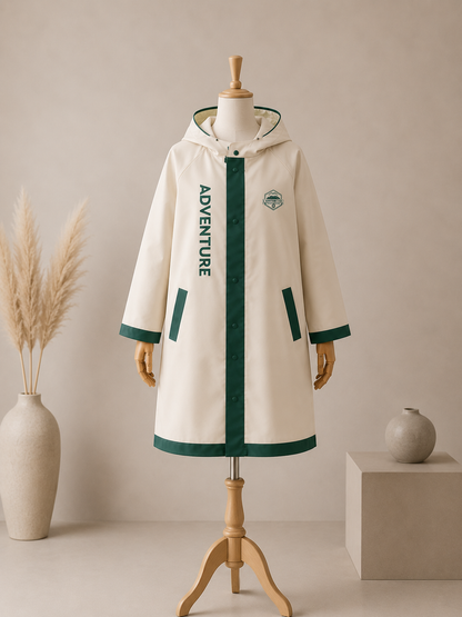 Poncho de Pluie Enfant Scolaire à Capuche – Imperméable Couvre-Cartable