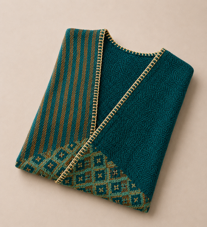 Poncho Cape Femme de Voyage en Cachemire – Châle Fendu Chaud Automne-Hiver