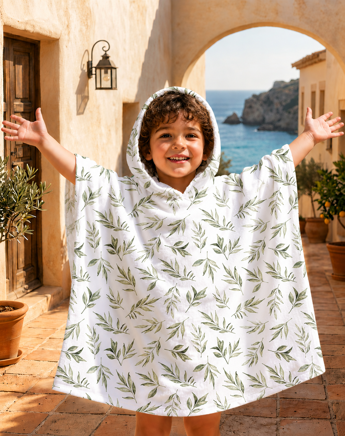 Poncho Serviette Bébé de Plage à Capuche – Microfibre Absorbante Motifs Animaux