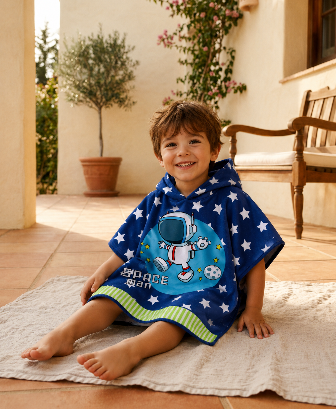 Poncho Serviette Bébé Animalier à Capuche – Douce Absorbante Bain & Plage