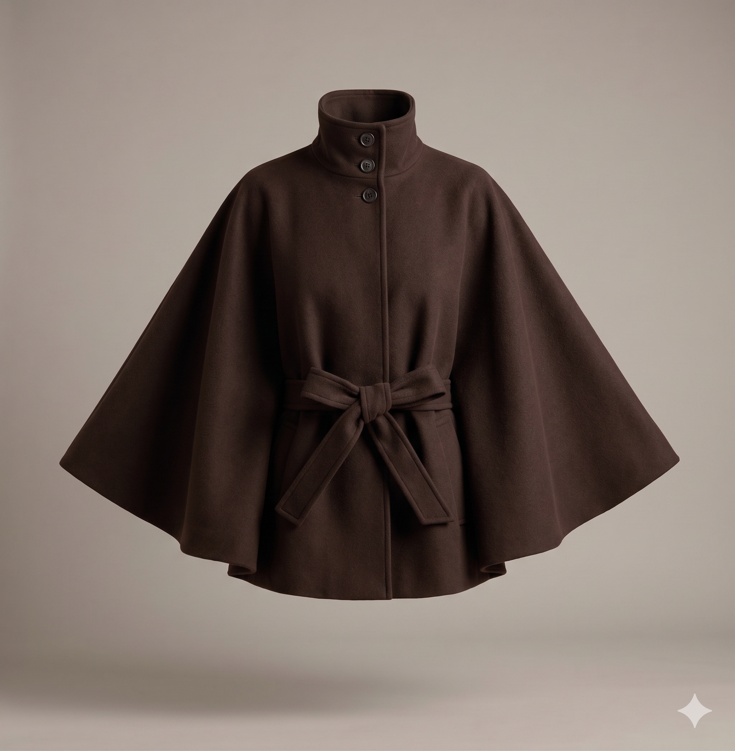 Poncho Manteau Femme Vintage à Carreaux – Cape Chaude Bohème Mi-Saison