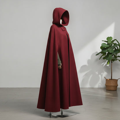 ZANZEA – manteau à capuche en laine mélangée pour femme, manteau à capuche, Poncho chaud, vestes de Cosplay, coupe-vent, automne