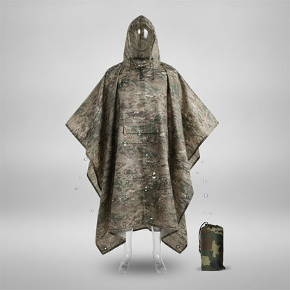 Homme militaire imperméable fermeture éclair camouflage imperméable imperméable manteau de pluie hommes imperméable femmes auvent la pluie moto Poncho de pluie
