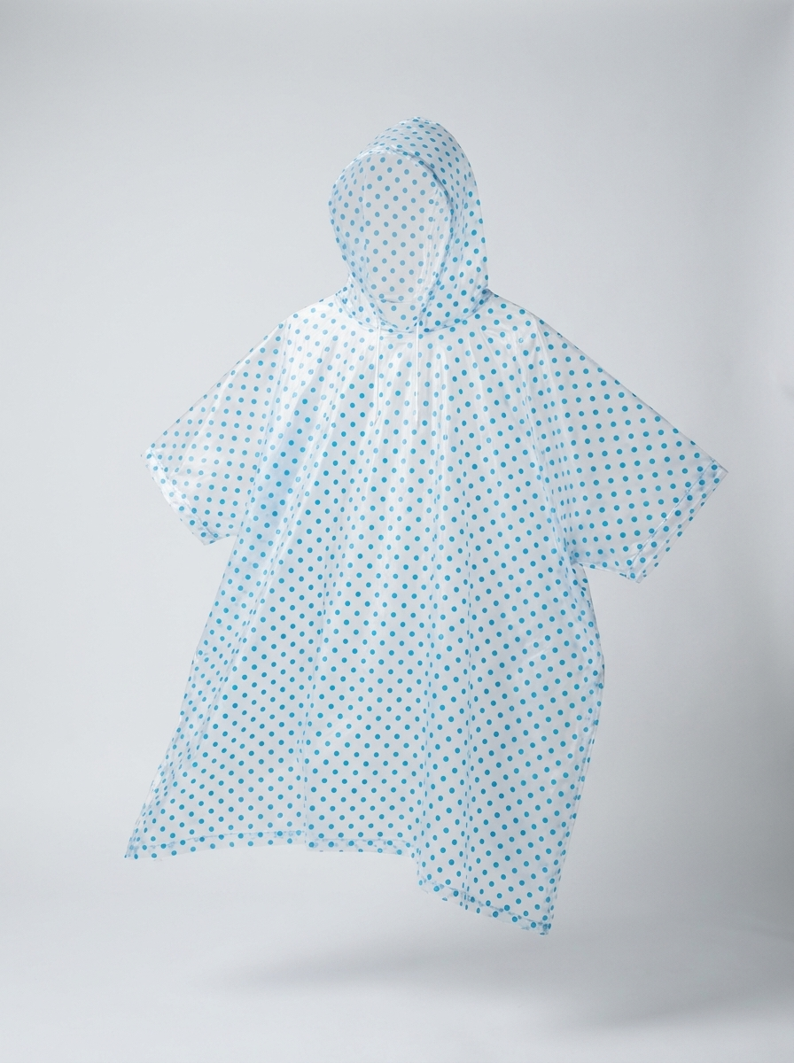 Poncho de Pluie Compact Pliable – Imperméable à Capuche, Housse Intégrée