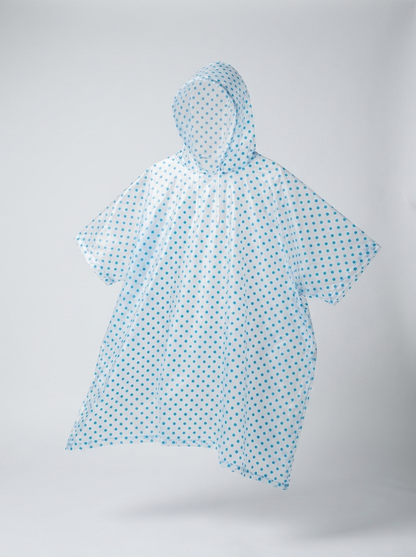 Poncho de Pluie Compact Pliable – Imperméable à Capuche, Housse Intégrée