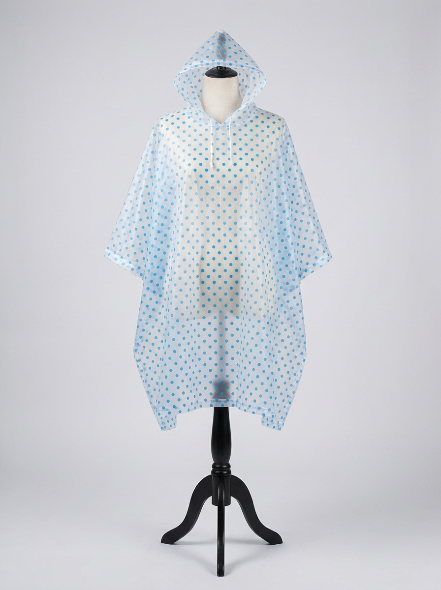 Poncho de Pluie Compact Pliable – Imperméable à Capuche, Housse Intégrée