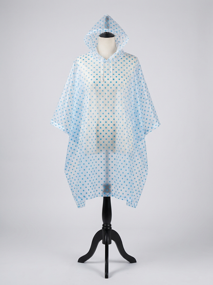 Poncho de Pluie Compact Pliable – Imperméable à Capuche, Housse Intégrée