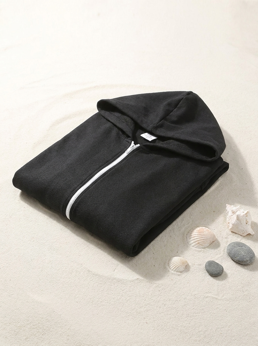 Poncho de Bain Surf en Microfibre à Capuche – Séchage Rapide, Adulte