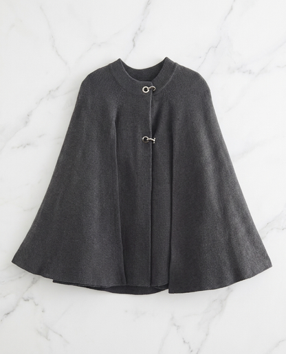Poncho Boléro Femme Tricoté à Manches Courtes – Cape Chaude Mi-Saison