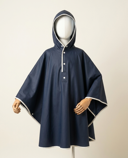 Poncho Imperméable Enfant à Capuche – Respirant Coupe-Vent École & Plein Air