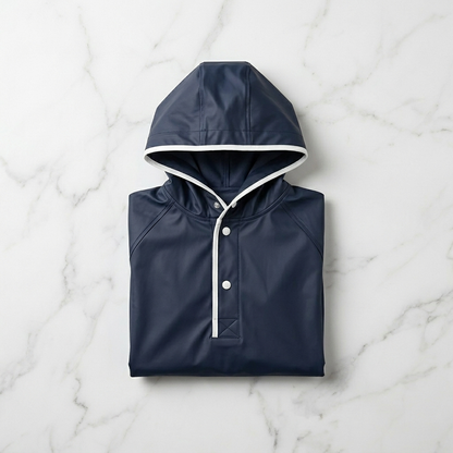 Poncho Imperméable Enfant à Capuche – Respirant Coupe-Vent École & Plein Air