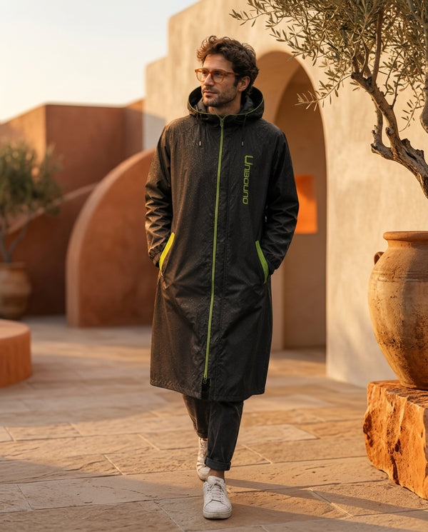 Combinaison Poncho de Pluie Intégrale – Imperméable Moto & Vélo, Ultraléger