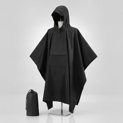 Manteau imperméable d'extérieur 3 en 1, manches à capuche, Poncho de pluie imperméable pour moto, Camping, randonnée, voyage, vêtements de pluie