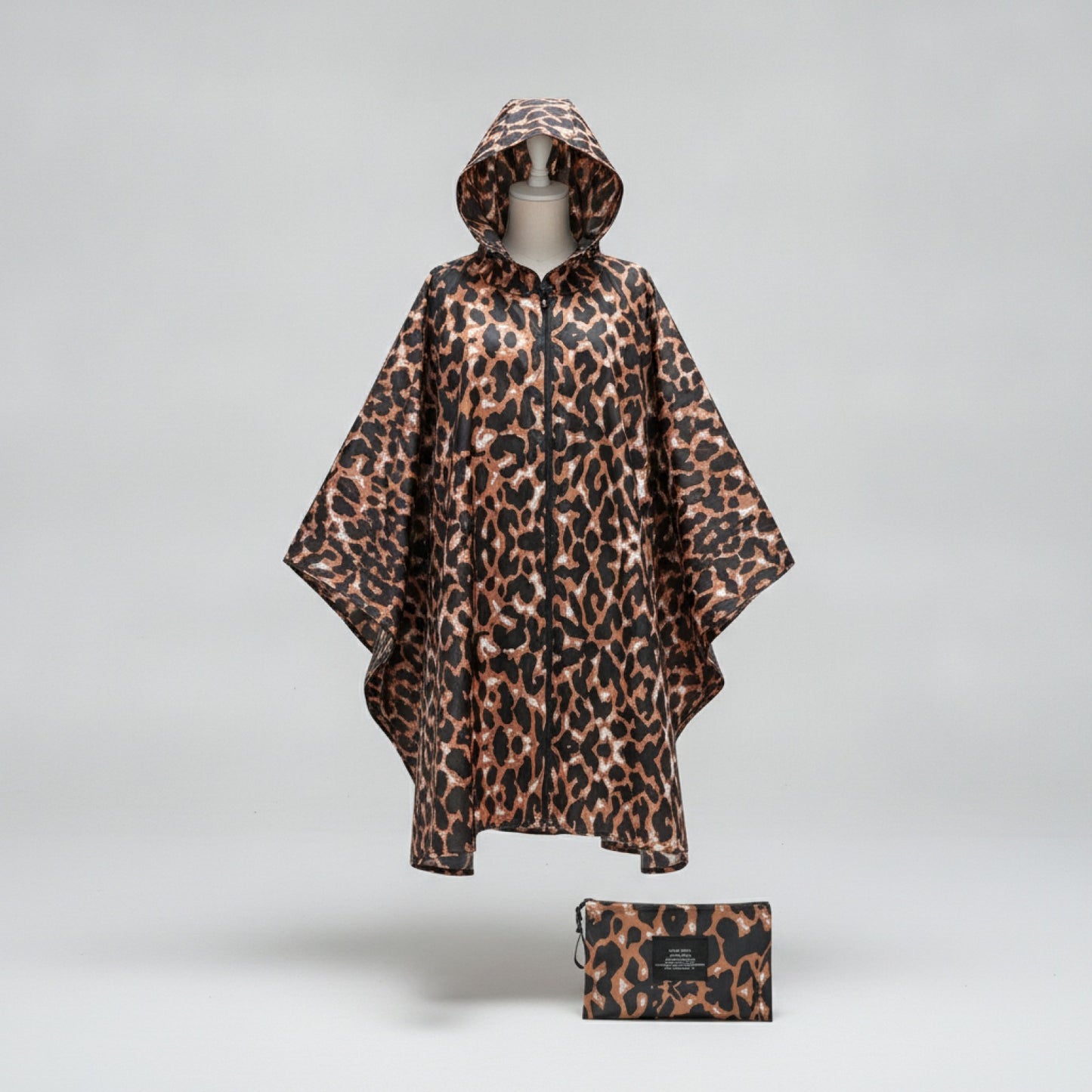Mode grande taille femmes léopard imperméable léger manteau de pluie Poncho dames imperméable cape imperméables adultes coupe-vent vêtements de pluie
